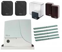 Автоматика для откатных ворот ROX1000KIT2 - 5Р (Привод + 2 брелка + фотоэлементы + лампа + 5 реек)